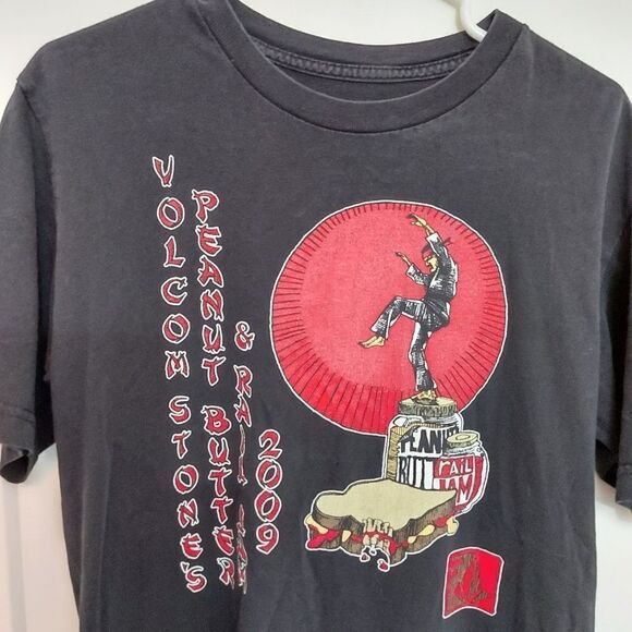 VOLCOM Stones peanut butter& rail jam 2009 Tshirt - Picture 2 of 4